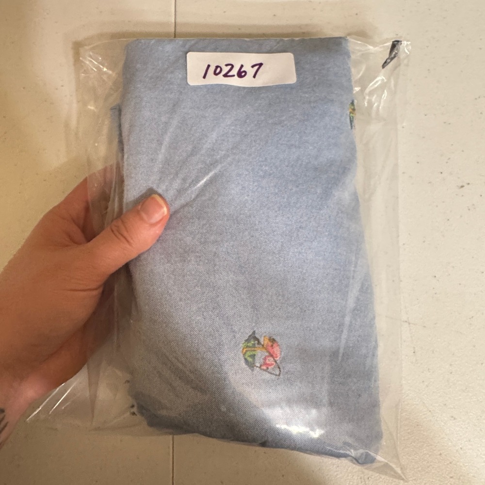 Polo Ralph Lauren Shorts Mens XL Blue Oxford Flamingo Embroidered 5" Preppy - Picture 10 of 11